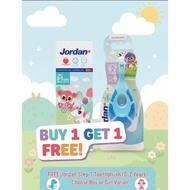Jordan Toothpaste + Jordan Children's Brush Bundling Package Step 1