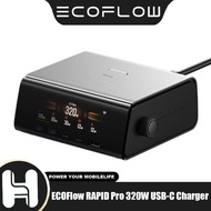 ECOFlow RAPID Pro 320W USB-C Charger 6-Port GaN Fast Charging Station 3.02" LCD Display Control Dial