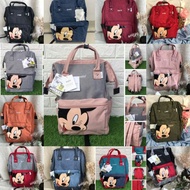 Tas Ransel Diaper Bag Anello Karakter Mickey Mouse Disney 🤞