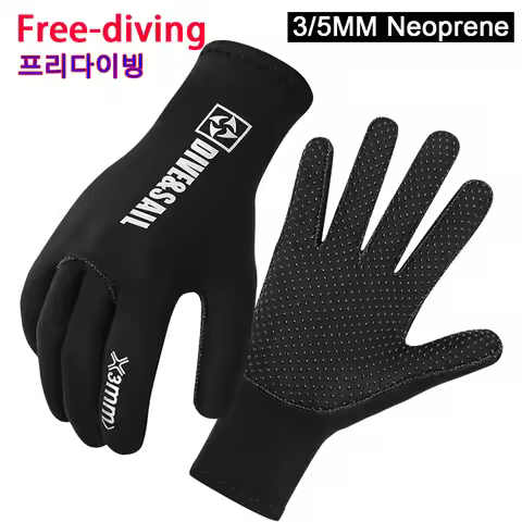 5mm 3mm Neoprene Diving Gloves For Men Women Diver Wetsuit Snorkeling Canoeing Spearfish Swimming Fi