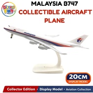 20cm Malaysia Airlines Boeing B747 with Landing Gear Diecast Aircraft Model Alloy Airplane Collectib