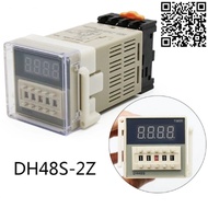 Timer điện tử DH48S-2Z DH48S-S delay time relay 8 chân tròn điện áp 220VAC cài đặt thời gian kèm châ