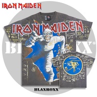 BLAXROXX® | ลิขสิทธิ์แท้ Iron Maiden® | [IRM030-LA] | เสื้อวง OVP สีจม | Los Angeles Apparel