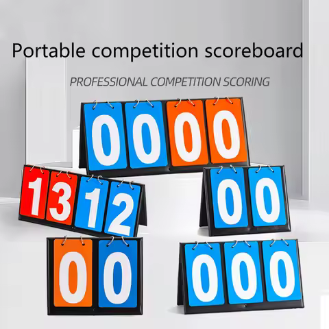 2/3/4digits Table Scoreboard Sports Scorekeeper Score Keeper Score Board for Basketball Soccer Coach