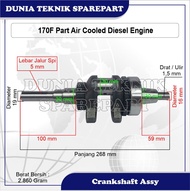 170F CRANKSHAFT / AS KRUK DIESEL ENGINE / KRUK AS ( DRAT – SPI )