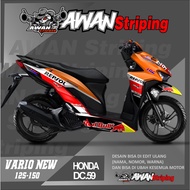 Dc.59 Decal Sticker Honda Vario 125 150 Fullbody 2018 - Decal All New Vario Design repsol hrc vario