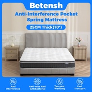 🔥SG LOCAL STOCK🔥Betensh NEW 20cm/25cm Pocket Spring Mattress Single/ Super Single Mattress Queen /Ki