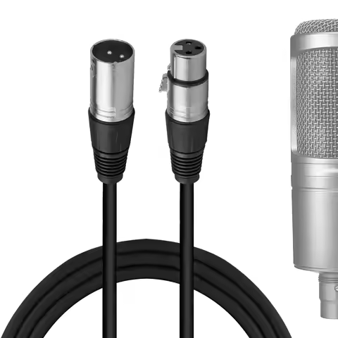 Geekria XLR Microphone Cable Geekria for Creators XLR Male to XLR Female Microphone Cable 10 ft / 3 