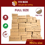Combo of 20 carton boxes, FULL SIZE packing paper boxes, cheap packing carton boxes - VN Box