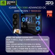 (READY STOCK) RTX 5080 RYZEN 7 9800X3D GAMING PC PACKAGE