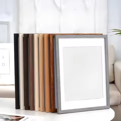 1 Pcs14 Inch Large Photo Frame , Wooden Picture Frame, Solid Wood Simple Frames Wall Decor 30x35cm A