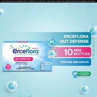 Erceflora Gut Defense Probiotic Supplement 10 Mini Bottles x 5ml - For Kids & Adults