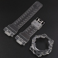 สายนาฬิกายาง + เคสสำหรับ Casio G-Shock GA700 GA-700 GA710 Gshock GA735สายนาฬิกาฝาครอบป้องกันเชลล์สร้อยข้อมือผู้ชายสายนาฬิกา