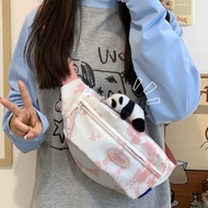 shoulder bag man bag for men Chest Bag Girl's Backpack Sports Waist Bag Girl's Tie-Dye Niche Crossbo