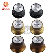 Penutup aluminium tombol volume gitar elektrik, tombol volume VOLUME/tone TONE, penutup tombol poten