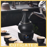 [Cuticate2] Ceramic Sake Set with Warmer Pot Drinkware Creative Sake Bottle Porcelain