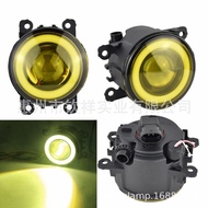 Berkenaan untuk Ford 2008-2014 Falcon FG XR6 XR8 G6E Kanta LED Depan Angel Eye Kabut Cahaya Kuning P