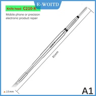 Y LifeStyle C245หัวแร้งบัดกรี T26 C210ละเอียดมาก T210 T26แกนให้ความร้อนแบบบูรณาการ S21โค้งงอแหลมตรง