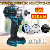 288VF 520Nm High Capacity Battery Electric Rechargeable Brushless Impact Wrench Cordless 1/2 Socket