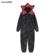 Zipper Onesie Fleece Onesie Winter Unisex Carnivorous Plant Onesie Pajamas Flannel Hooded Long Sleev