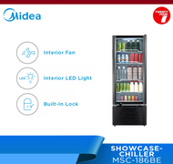[ Delivered by Seller ] MIDEA Gross 187L Showcase Chiller / Refrigerator / Fridge / Peti Sejuk MSC-186BE