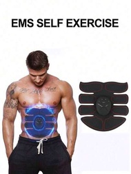 腹肌修身器，腹肌貼紙，肌肉訓練器，男女用身體肌肉EMS按摩器-在家修練你的腹肌、臀部和臀部肌肉