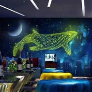 Custom Dreamy Space Starry Sky Theme wallpaper 3D Photo Mural Wallpaper for Internet Cafe sports Hal