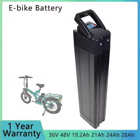 Silver Fish E-bike Battery 36V 48V 19.2Ah 21Ah 24Ah 28Ah Seat Tube Ebike Lithium Battery for 250W-15