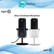 CORSAIR Elgato Wave 3 Premium Studio USB Condenser Microphone for Streaming Podcast Gaming & Office