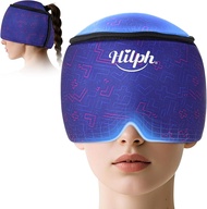 Hilph Migraine Headache Ice Cap for Chemotherapy with Top Coverage Flexible Adjustable Cold & Heat T