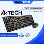 EASYTECH | SECONDHAND A4TECH US VERSION MOUSE + KEYBOARD COMBO USB ASSORTED MODEL