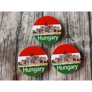 Tourist Souvenirs Around The World Ceramic Printing Magnet Hungary Creative Flag Landmark