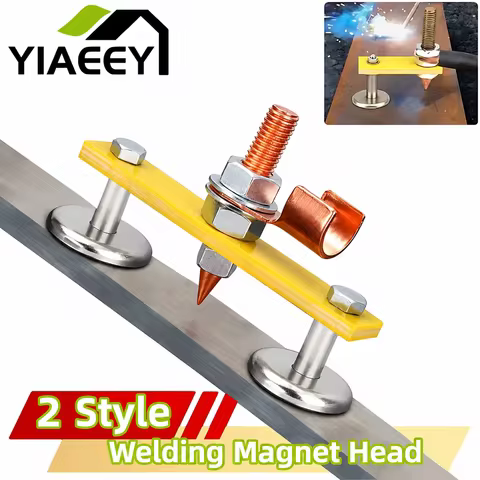 1pc Welding Magnet Head Magnetic Welding Ground Clamp Holder Fixture Strong Welder Sheet Metal Repai