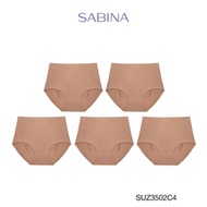( Set 5 ชิ้น ) Sabina กางเกงชั้นใน Seamless Fit รุ่น Panty Zone รหัส SUZ3502 สีเนื้อแทน