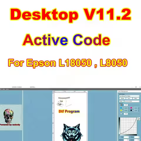 L18050 V11 Dtf Usb ET8550 Rip Software For Epson L8050 Rip Dongle 11 Code 11.2 Dtf Application Kit P