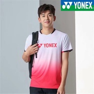 YONEX ชุดแบดมินตันของผู้ชายและผู้หญิงชุดกางเกงขาสั้นแขนสั้นแนวสปอร์ตแฟชั่นใส่ได้ทั้งชายและหญิง