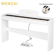 WENCAI 88 Key Digital Piano Keyboard  Action Full-size Digital Pianos for Beginners Adults Wooden Up