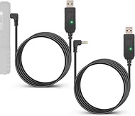Anina 2PCS USB Car Charger Cable for Baofeng Battery UV-5R UV-82 UV-S9/9S DC 5V to 8.4V USB Power Co