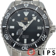 二手精工 Grand Seiko 潛水錶 Spring Drive 系列 44.2mm 運動款Grand Seiko Spring Drive SBGA463/9R65-0EE0 鈦金屬男士腕錶，黑色
