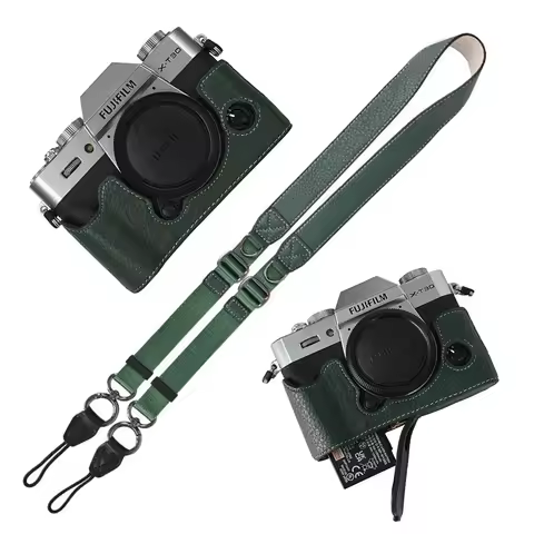PU Camera Half Case for Fujifilm XT30 XT30II XT30III XT10 XT20 Leather Shoulder Strap Base Cover
