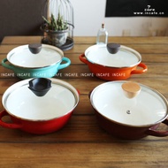 Incafe Enamel Pan 2020 Enamel Color Small Hot Pot Enamel Hot Pot Japanese Soup Pot