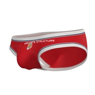 Private Structure กางเกงชั้นในชาย รุ่น Athlete Low Waist Mini Brief - Score Red [4644]