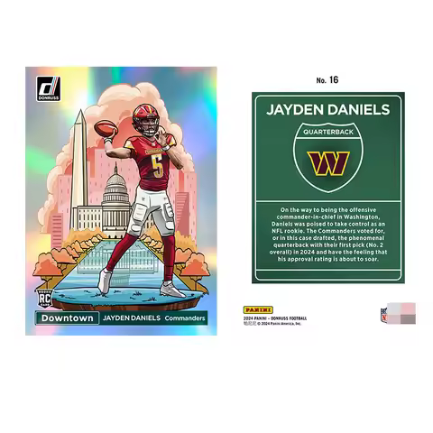 Panini 2024 Donruss Football Downtown Brock Bowers Brock Purdy Drake Maye Collectible Cards Fan Chri