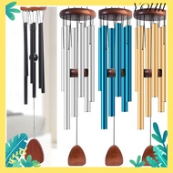 YOHII Metal Tubes Windchime, Zen Atmosphere Aluminum Aluminum Wind Chimes,  6 Rods 26/32/37 Inch Pen
