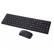 2.4Hhz Wireless Mouse and Keyboard Kit  gaming keyboard gamer for PC smart tv Tablet TV BOX (Black)
