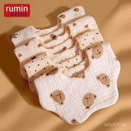 [30Hot Sale1290Pieces]Baby Bibs Cotton Gauze Boys Anti-Spit-Up Bibs0-3er Soft Newborn Baby a Six-lay