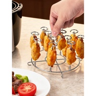 304Stainless Steel Vertical Barbecue Grill Air Fryer Cooling Rack Steaming Rack Oven Skewer Dehydrat
