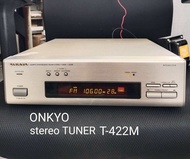 Mini compo เครื่องรับวิทยุ FM AM CLOCK TIMER PROGRAM CONTROL ON/off ONKYO TUNER T:422M ความถี่ 76-10