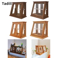 Tadill Dollhouse Bakery Display Cabinet Mini Bakery Case,1:12 Scale,Dollhouse Furniture for Micro La