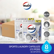 Walch® 9X Sports Laundry Capsule Refill 34 Pods x 8 Packs